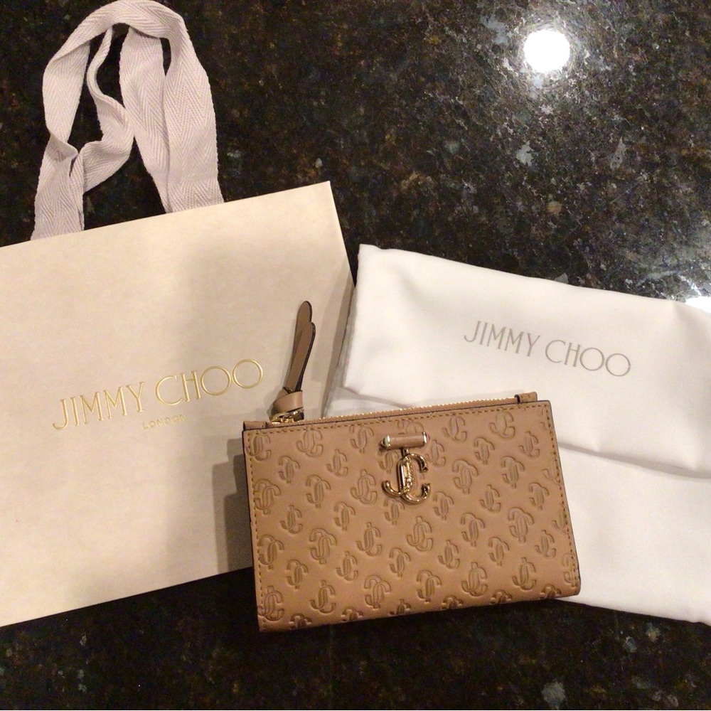 Jimmy Choo Brown Monogram Wallet